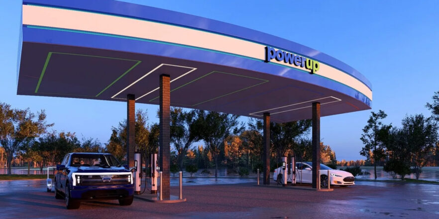 PowerUp electrical vehicle canopy rendering