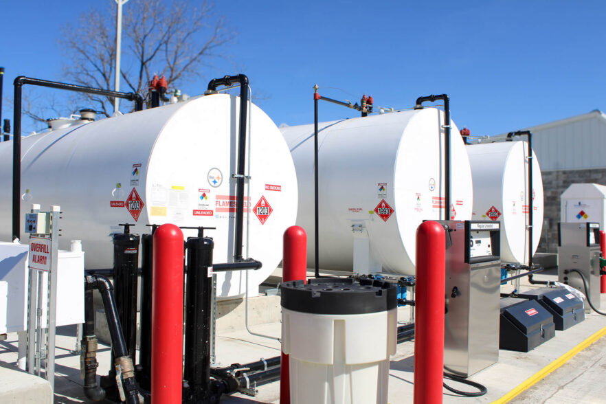 Image of tanks showcasing the capabilities of work in the Freight & Trucking industry