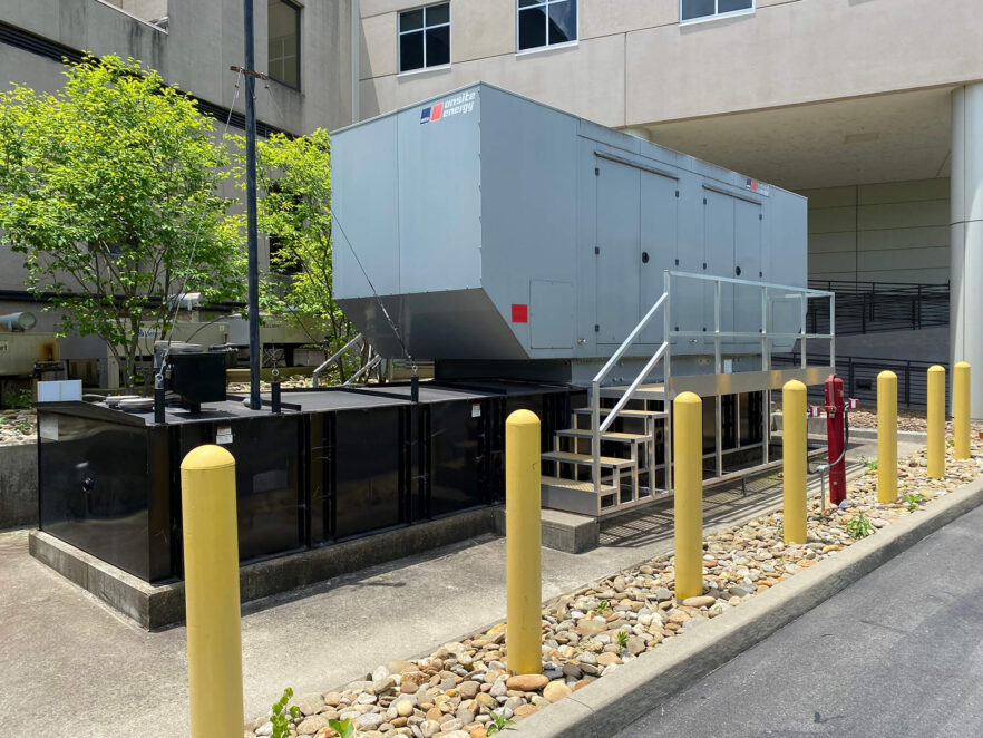 Back up generator at Hospital project