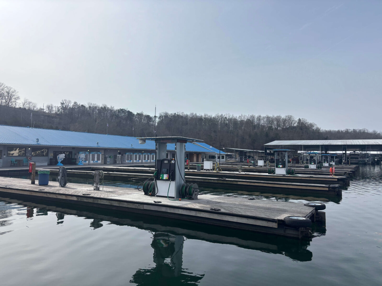 Fuel pumps at Marina, completed by EPS