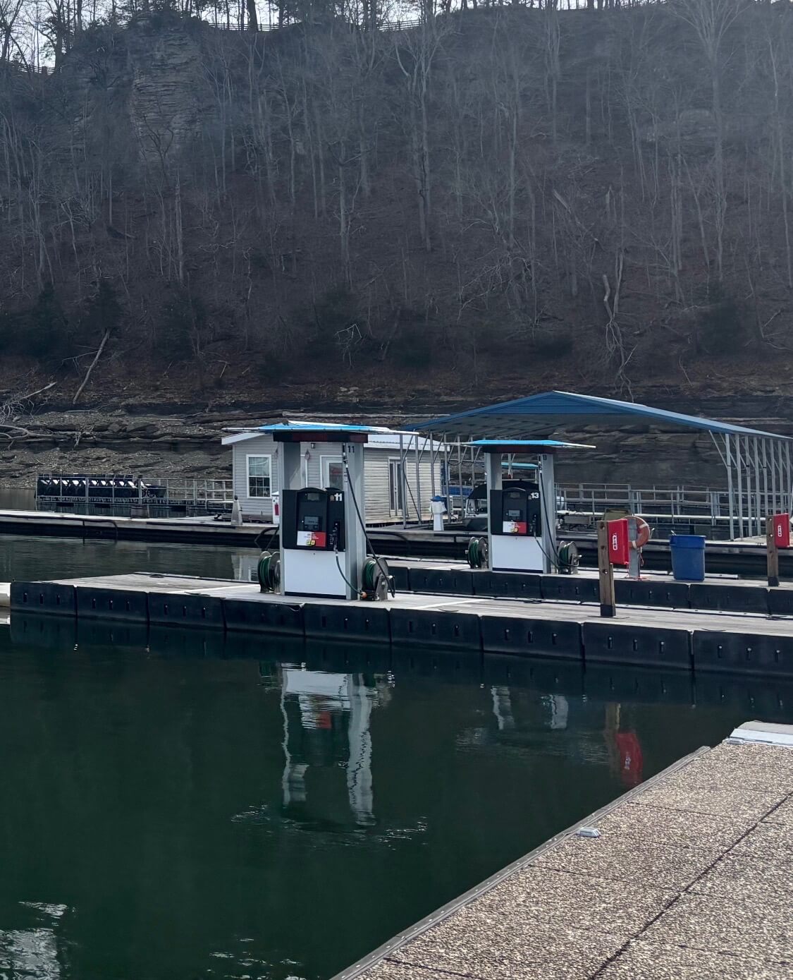 Image of Marina fuel pumps at EPS project