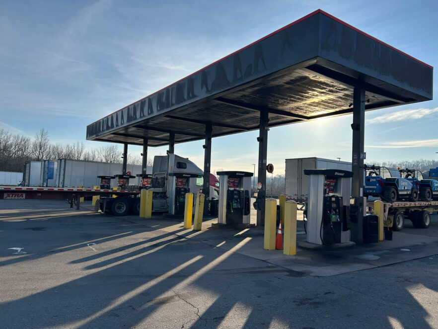 Picture of truck stop build