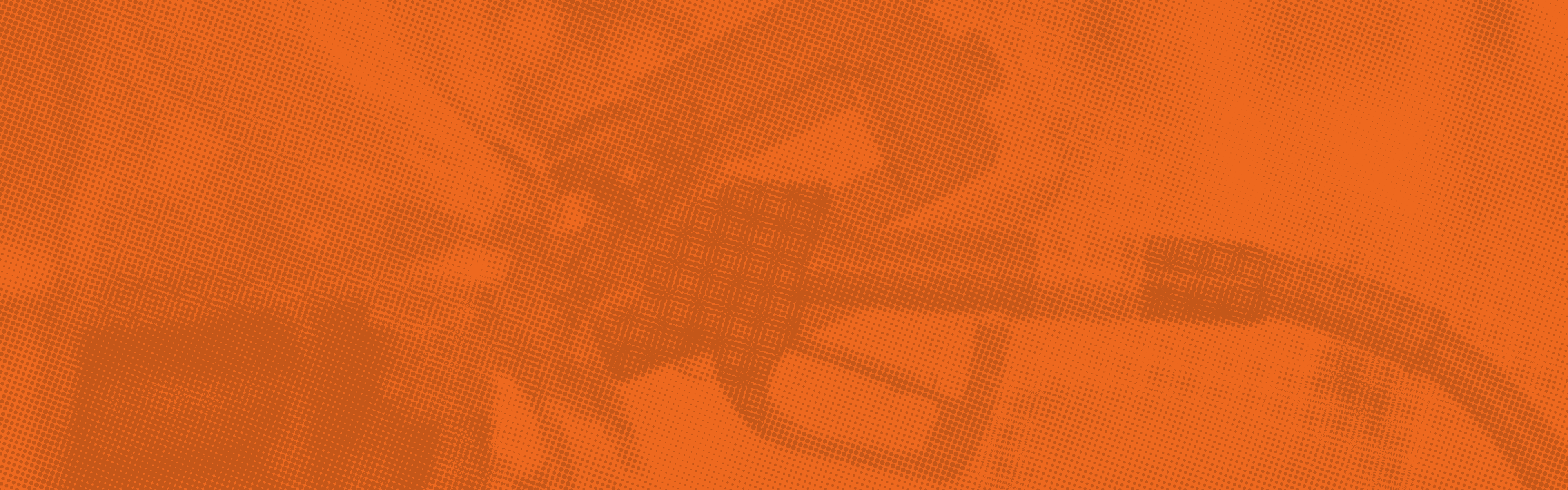 Image of gas pumping in car with orange overlay and halftone treatment