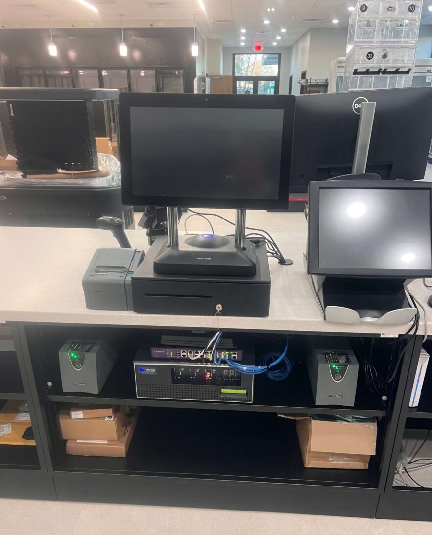 On site card reader system installed by EPS