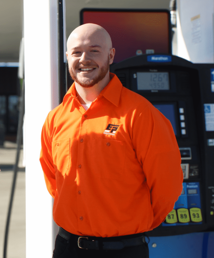 Ryan Cash smiles at camera for his employee spotlight