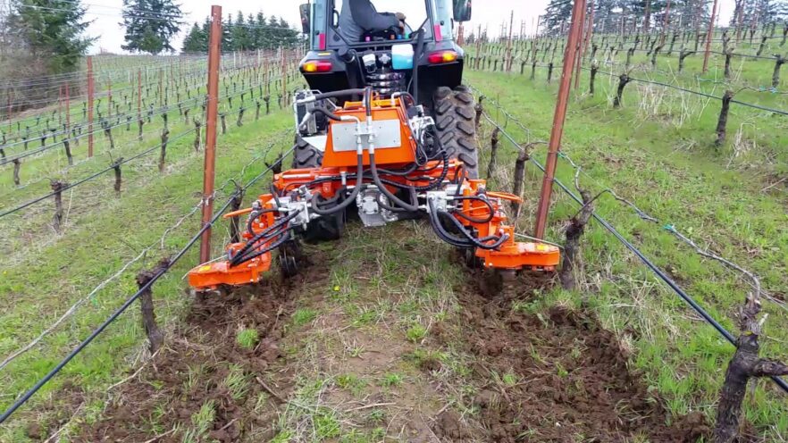 Vineyard equipment showing that EPS works in this industry