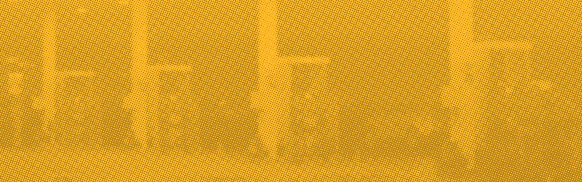 Gas station pumps with yellow overlay and halftone image