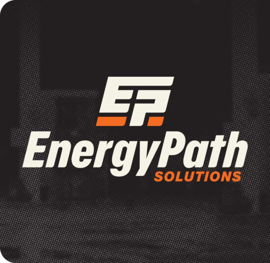 EnergyPath Solutions logo on halftone treated image
